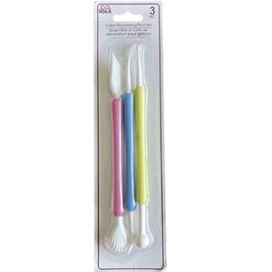 Voila Cake Decorating Tool Set 3 Pc Ball Pen Knife Needle Fondant Gum Paste